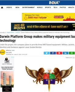 Darwin Platform Group makes military equipment based on molecular nano technology.