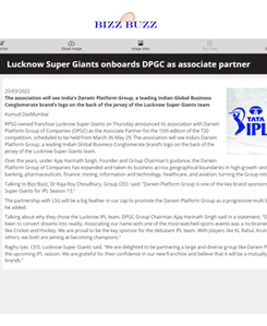 Lucknow Super Giants onboards DPGC as associate partner.