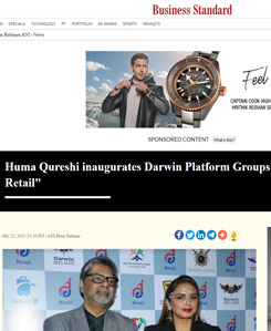 Huma Qureshi inaugurates Darwin Platform Groups'sfor DP Retail.