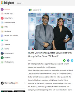 Huma Qureshi Inaugurates Darwin Platform Groups's First Store.