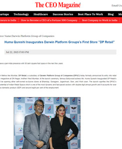 Darwin Platform commits Rs 1000 crore for retail foray Huma Qureshi Inaugurates.