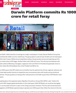 Darwin Platform commits Rs 1000 crore for retail foray.