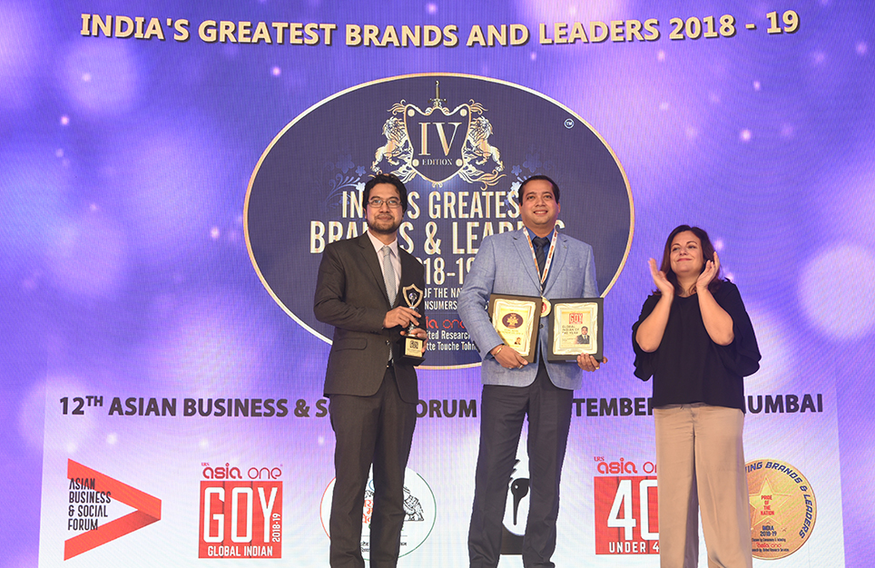 Awards and Accolades India's Greatest Brands And Leaders Awards 2018-19.